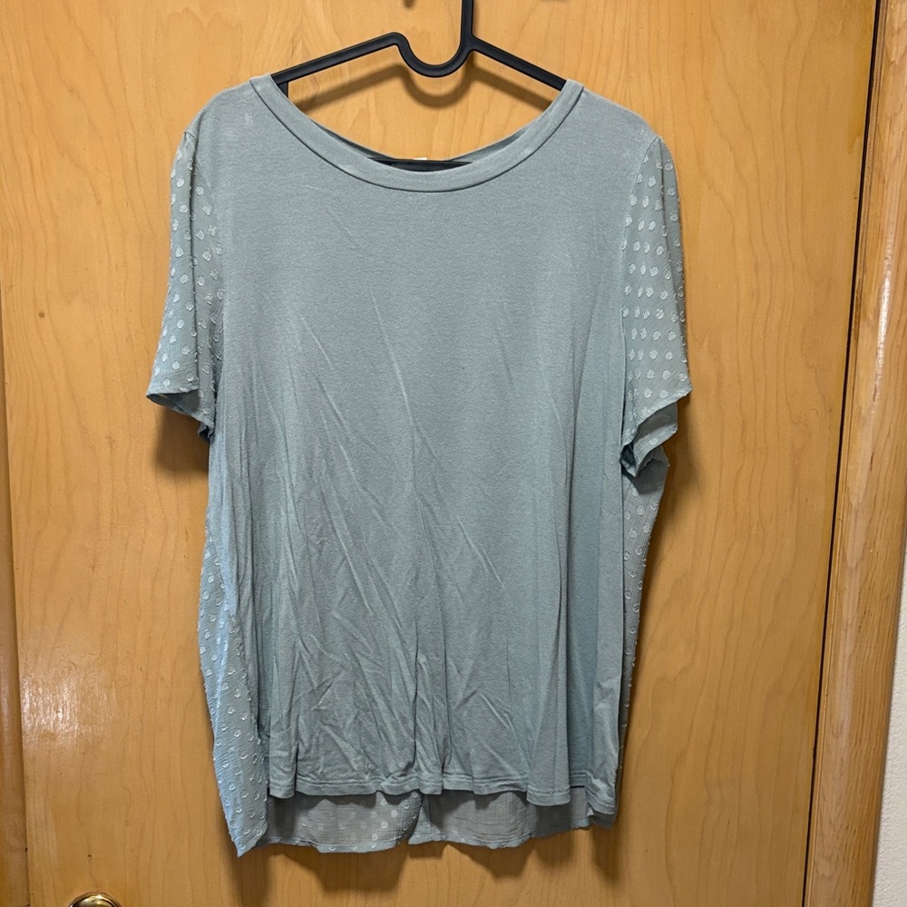 Skies Are Blue Soft Teal Short Sleeve Tee
